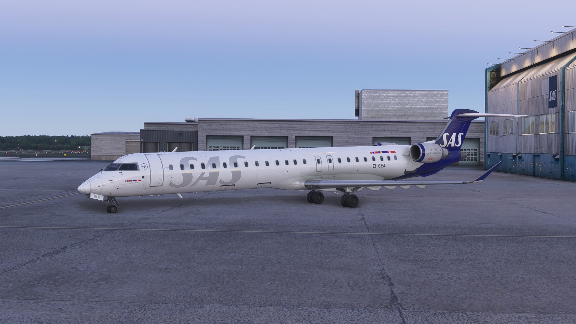 vSAS Bombardier CRJ-900 aircraft in SAS livery